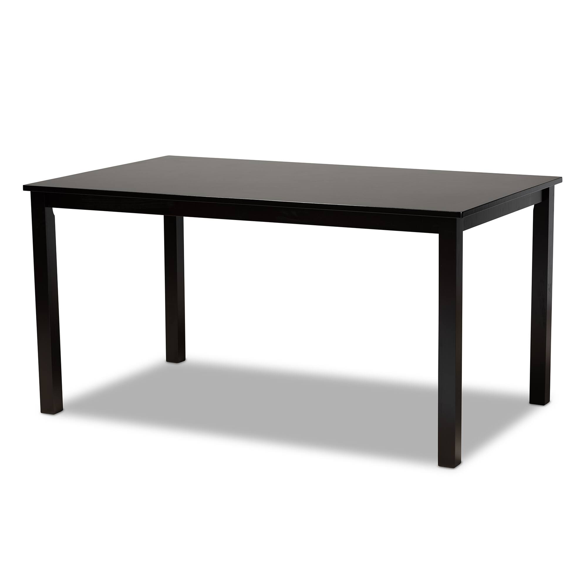 Baxton Studio - Eveline Modern and Contemporary Finished Rectangular Wood Dining Table - Espresso
