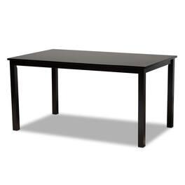 Baxton Studio - Eveline Modern and Contemporary Finished Rectangular Wood Dining Table - Espresso