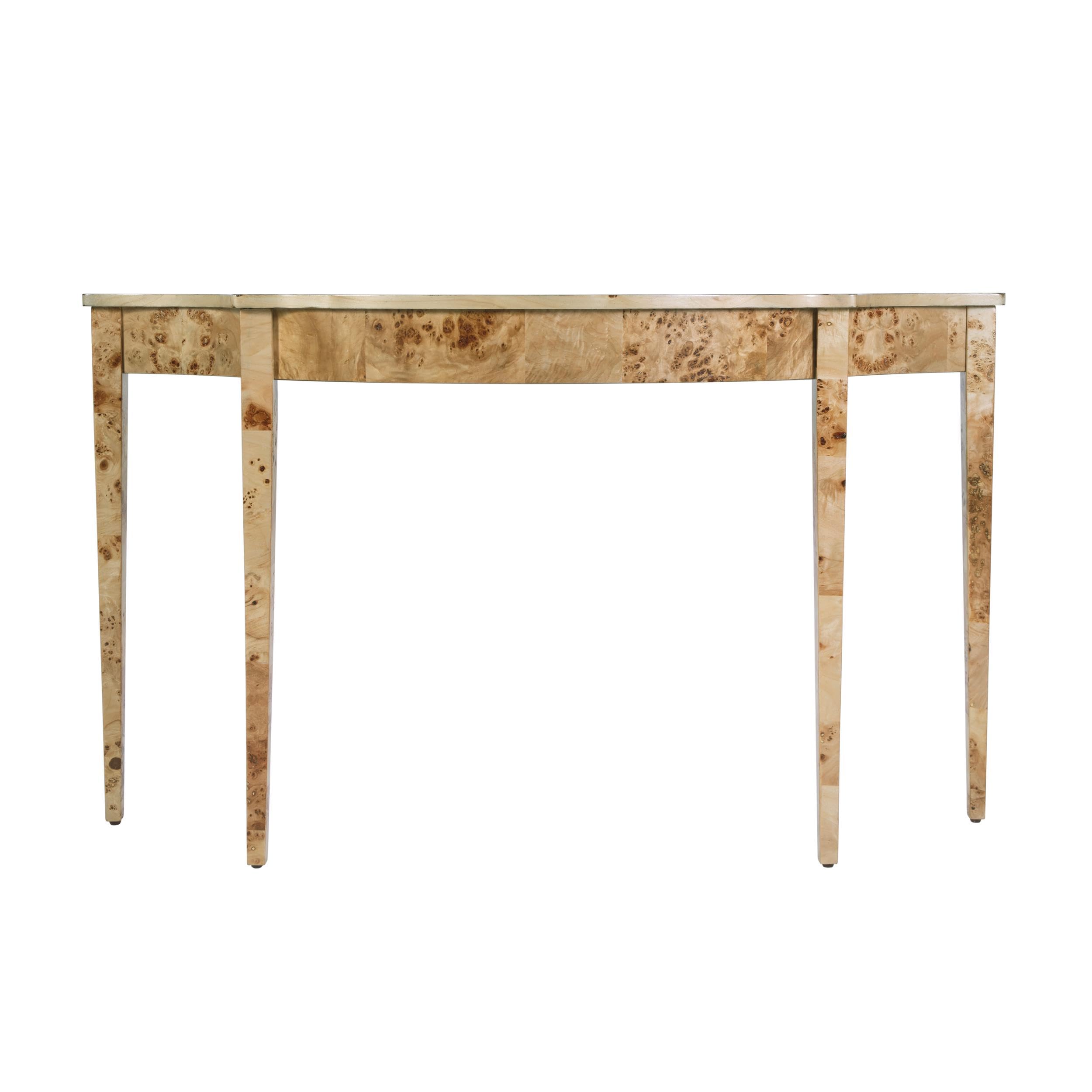 Back. Butler Specialty - Chester 54 in W Demilune Wood Traditional Console Table - Light Brown.