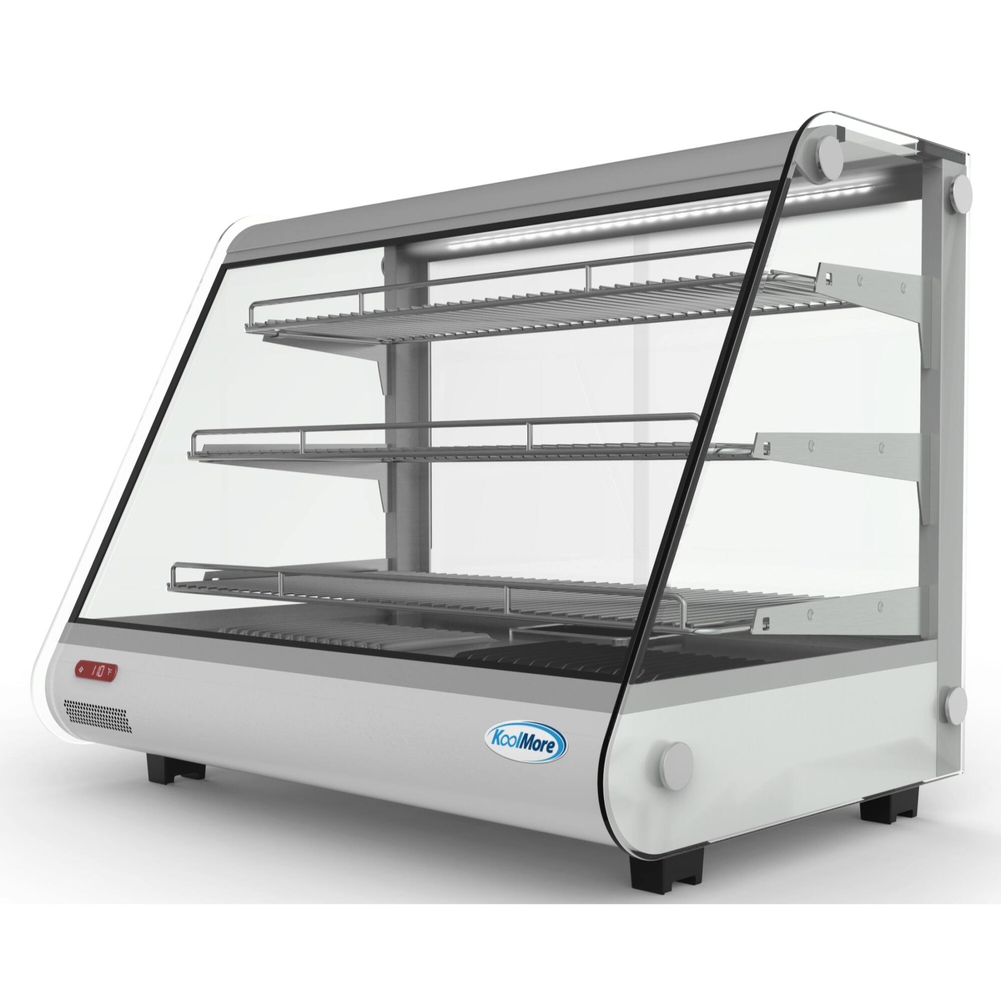 Back. Koolmore - 34 in. Glass Countertop Display Warmer, 5.6 cu. ft. HDC-5C - Silver.