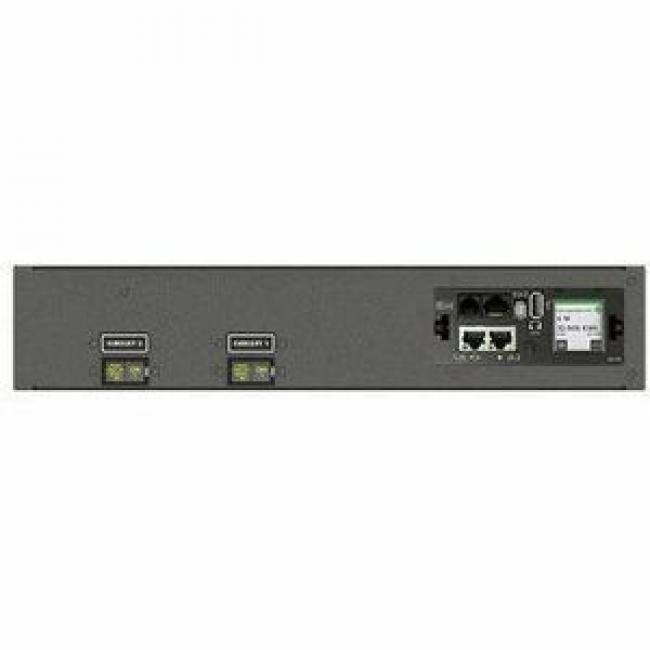 Front. Vertiv - Vertiv Geist Monitored RPDU with the Next-Generation IMD| 30A| 208V| 2U Rack| (12) IEC C13| (4) IEC C19 Receptacles| - Black.