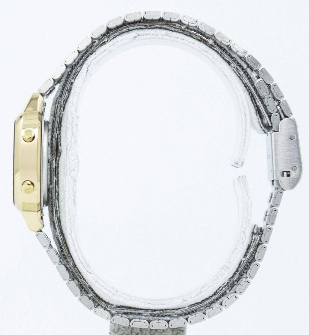 Angle. Casio - Digital Stainless Steel Alarm Timer LA670WGA-9DF LA670WGA-9 Women's Watch - Golden.