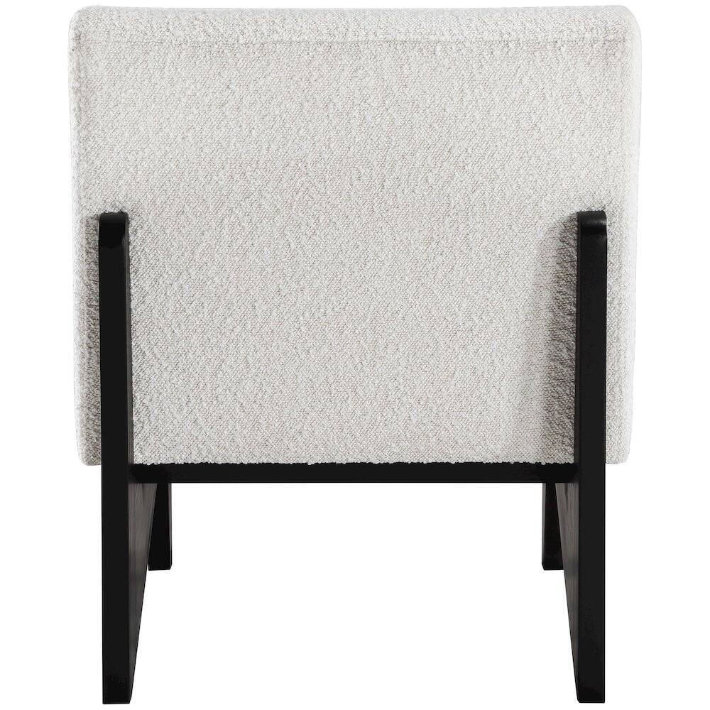 Alt View 1. Meridian Furniture - Chapman Cream Boucle Fabric Accent Chair - Beige.