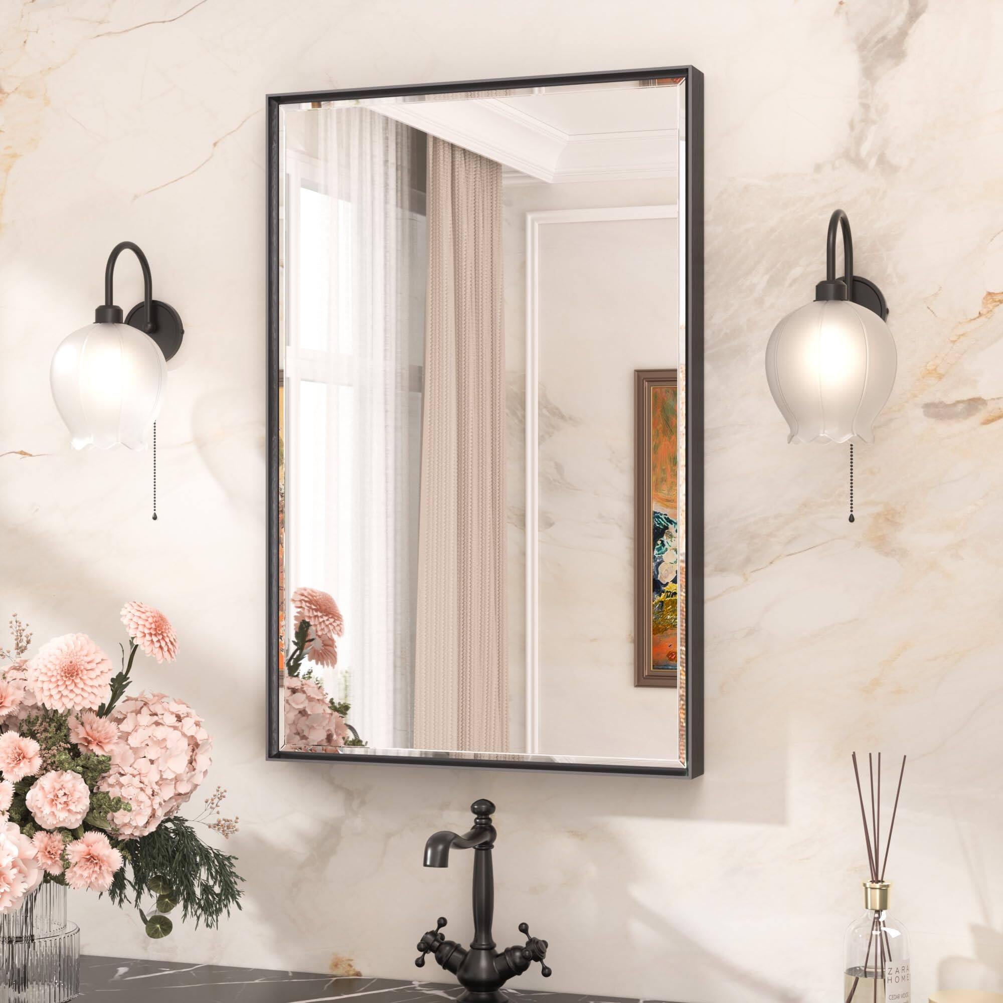 Matte Black 36"L x 24"W