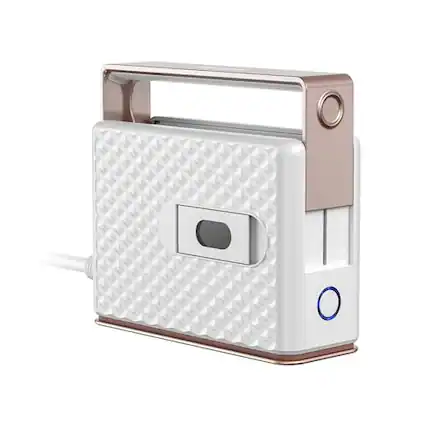 Front. Vulpecula Spade - Travel Steam Iron for Clothes, Global Voltage 100-240V Handheld Steamer, 293℉ Dry Ironing, Non-Stick Ceramic Soleplate,.