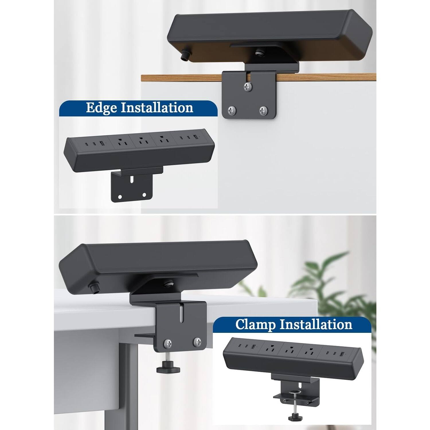Edge Installation, Clamp Installation