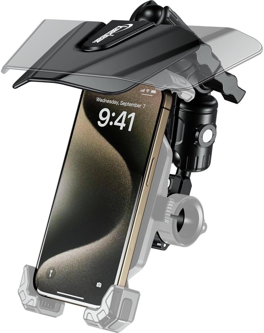 VEGA AUTOMOTIVE - Sun Visor For Phone Mount Vertical horizontal Types Scooter Bicycle Handlebar Kdr v2 - Default