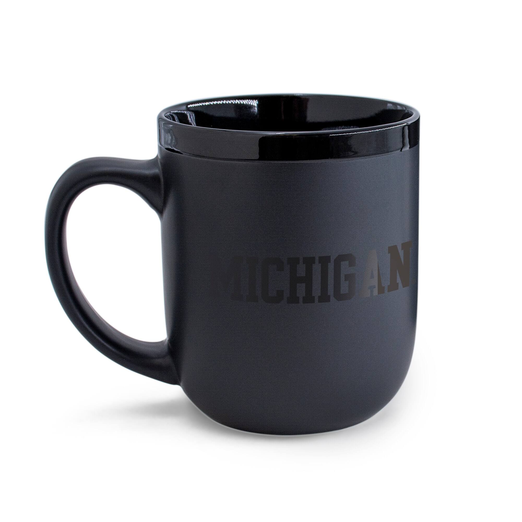 Alt View 2. WinCraft - Michigan Wolverines 17oz. Ceramic Mug - Black.