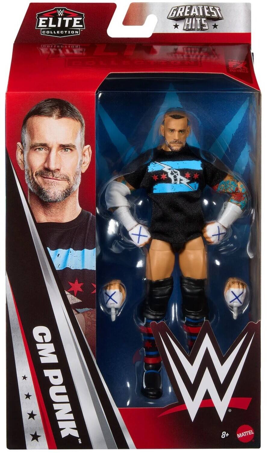 W ELITE COLLECTION GREATEST HITS DHCEDAT 10H LA COLLECT HRT DUTAES CM PUNK 01 X X W 8+ MATTEL