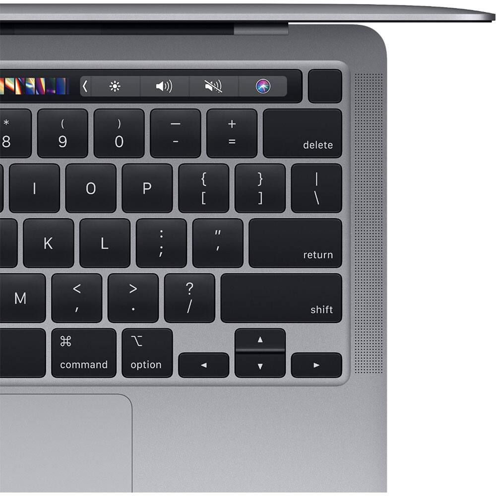 Alt View 3. Apple - Apple MacBook Pro 13.3" Certified Refurbished - M1 chip with 8GB Memory - 256GB SSD (2021 Model) - Space Gray.