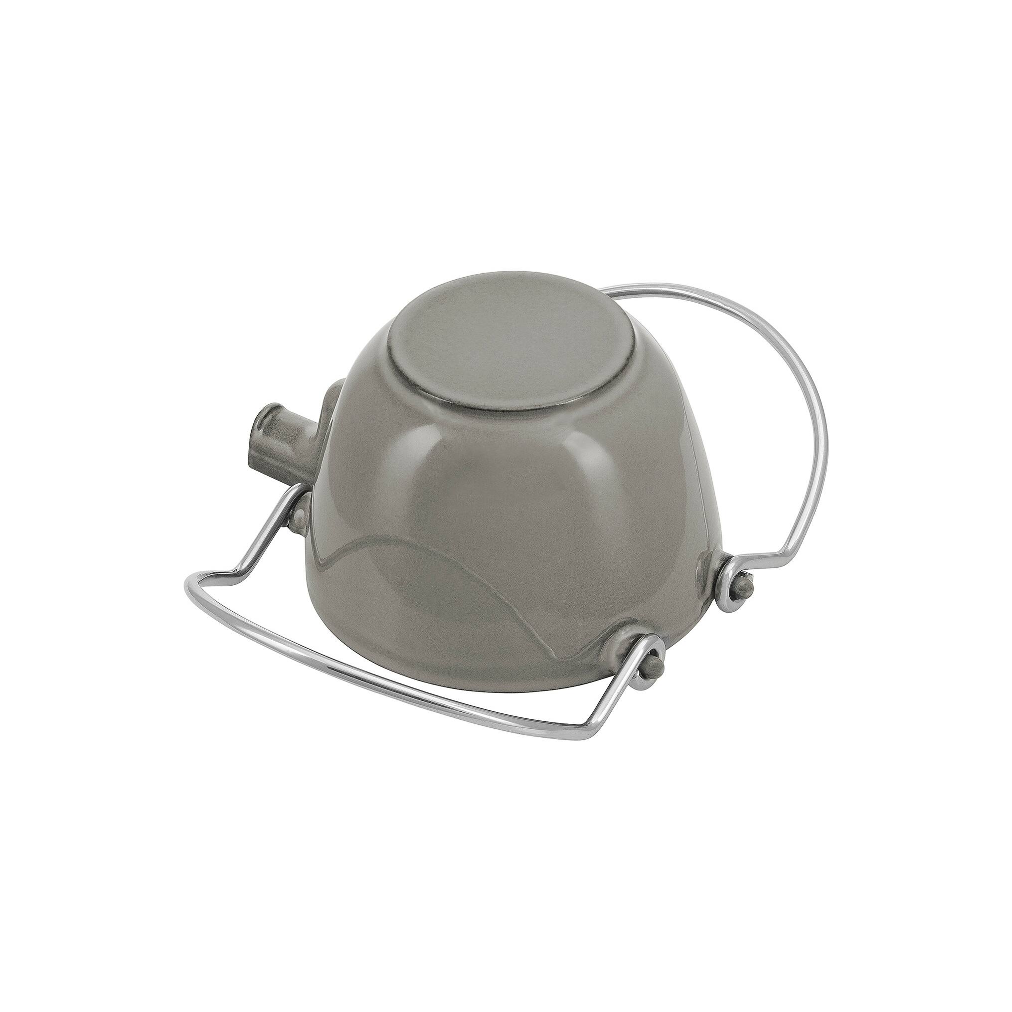 Alt View 3. Staub - Staub Cast Iron 1-qt Round Tea Kettle - Graphite Grey - Graphite Grey.