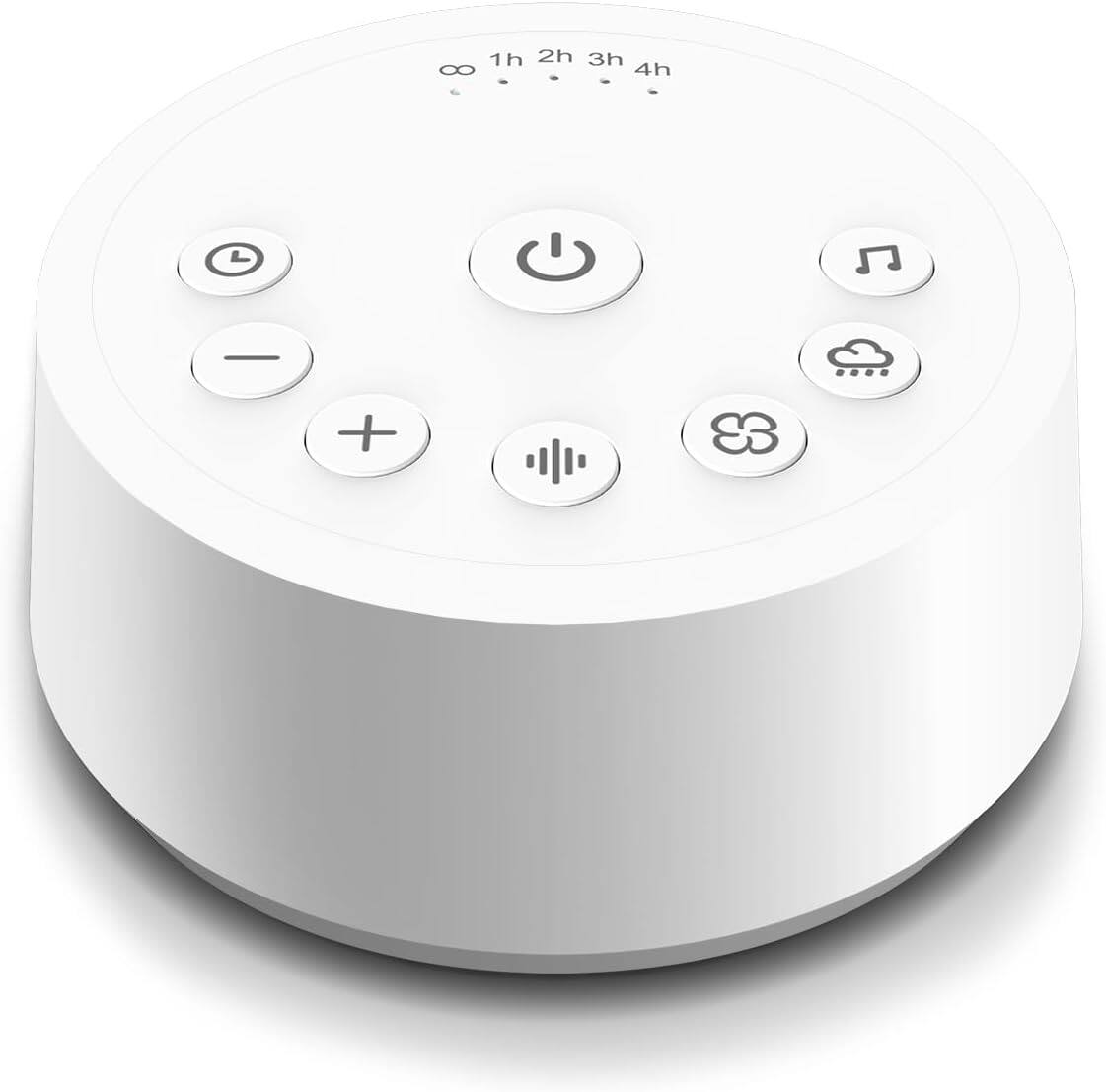 Front. FINEAK - Sound Machines Sleep White Noise Machine with 25 Soothing Sounds - White.