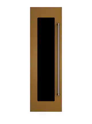 Front. Viking - 24"W. Integrated Wine Cooler Door Panel for Viking Model FDWCIC7240R - Golden Hour Left Hinge - Golden Hour.