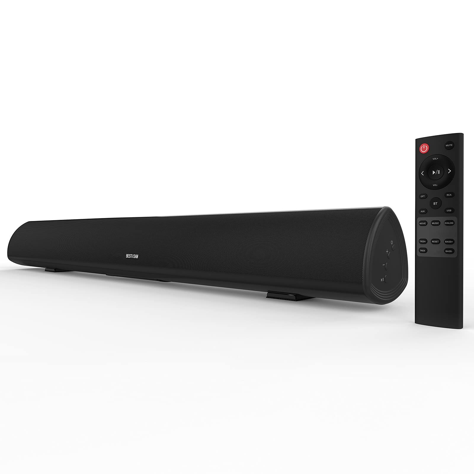 Dazzling Pops - Soundbar Bestisan Sound Bar Wireless And Wi Audio Tv Speakers With Hdmi-arc Function 2023 Beef Up Version - 34inch dark black
