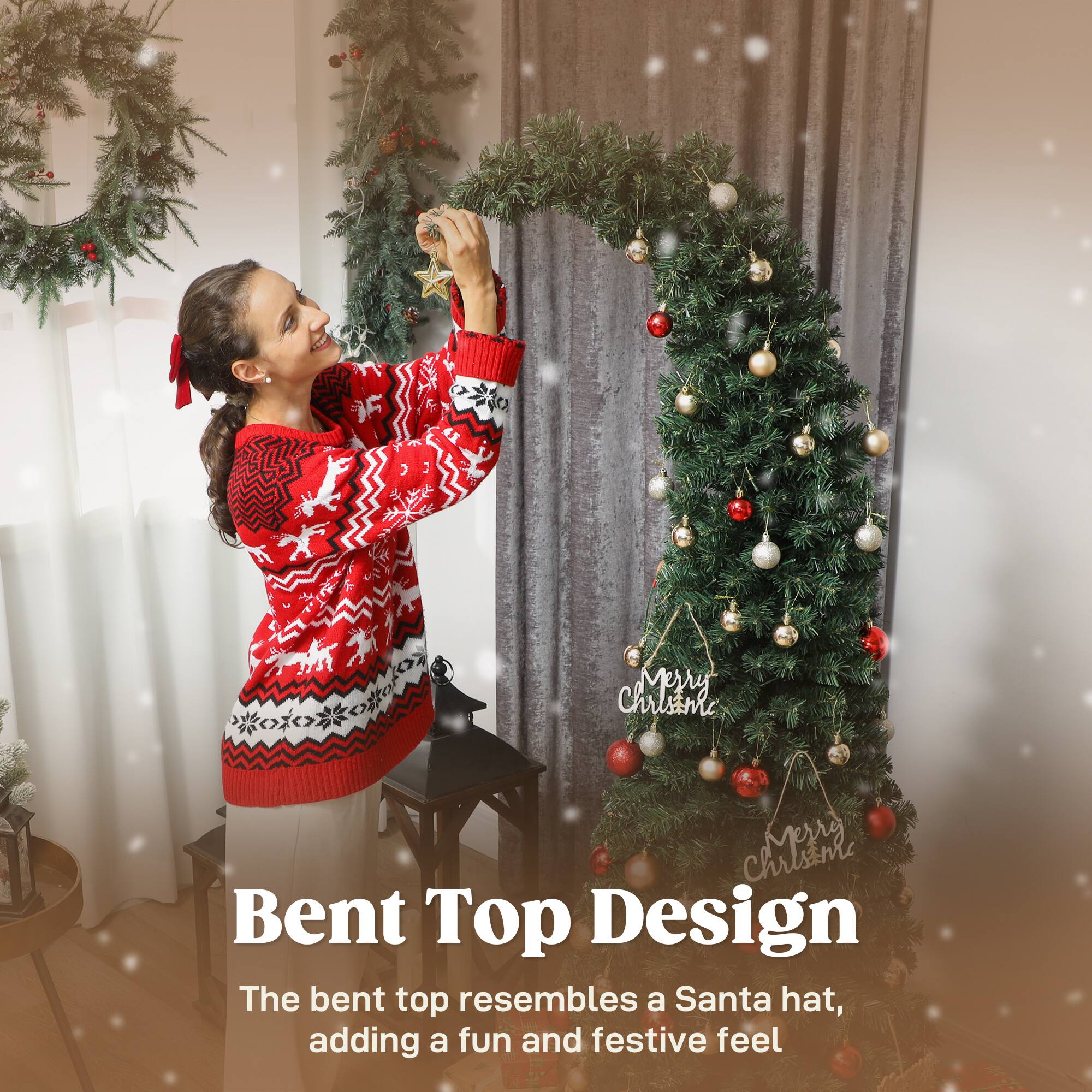 Merry Christmas

Bent Top Design

The bent top resembles a Santa hat, adding a fun and festive feel