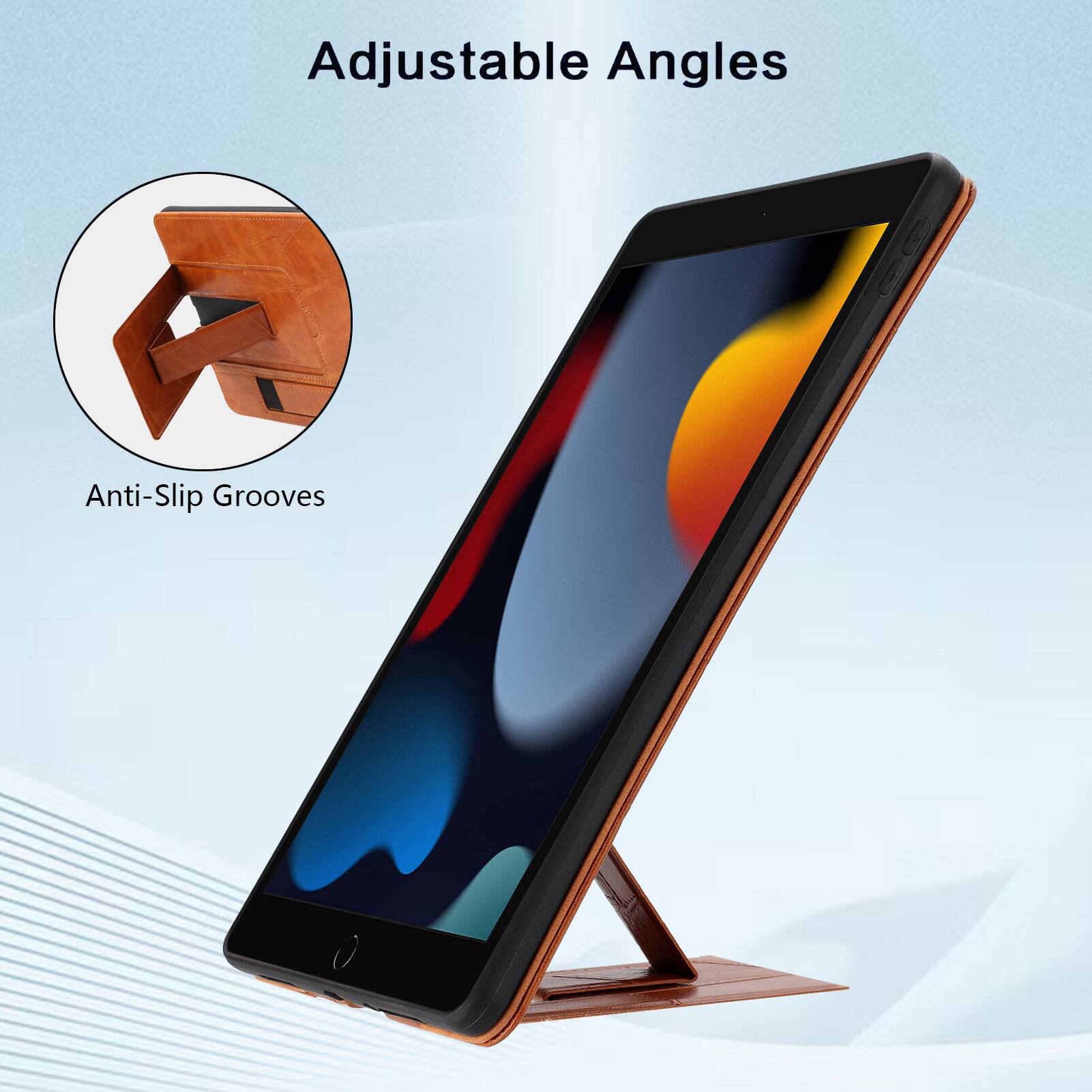 Adjustable Angles  
Anti-Slip Grooves