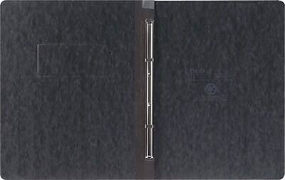 Alt View 1. Oxford - PressGuard Embossed Report Cover with Fastener, Letter Size - Black.