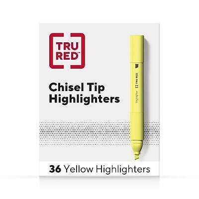 TRU RED
Chisel Tip Highlighters
36 Yellow Highlighters