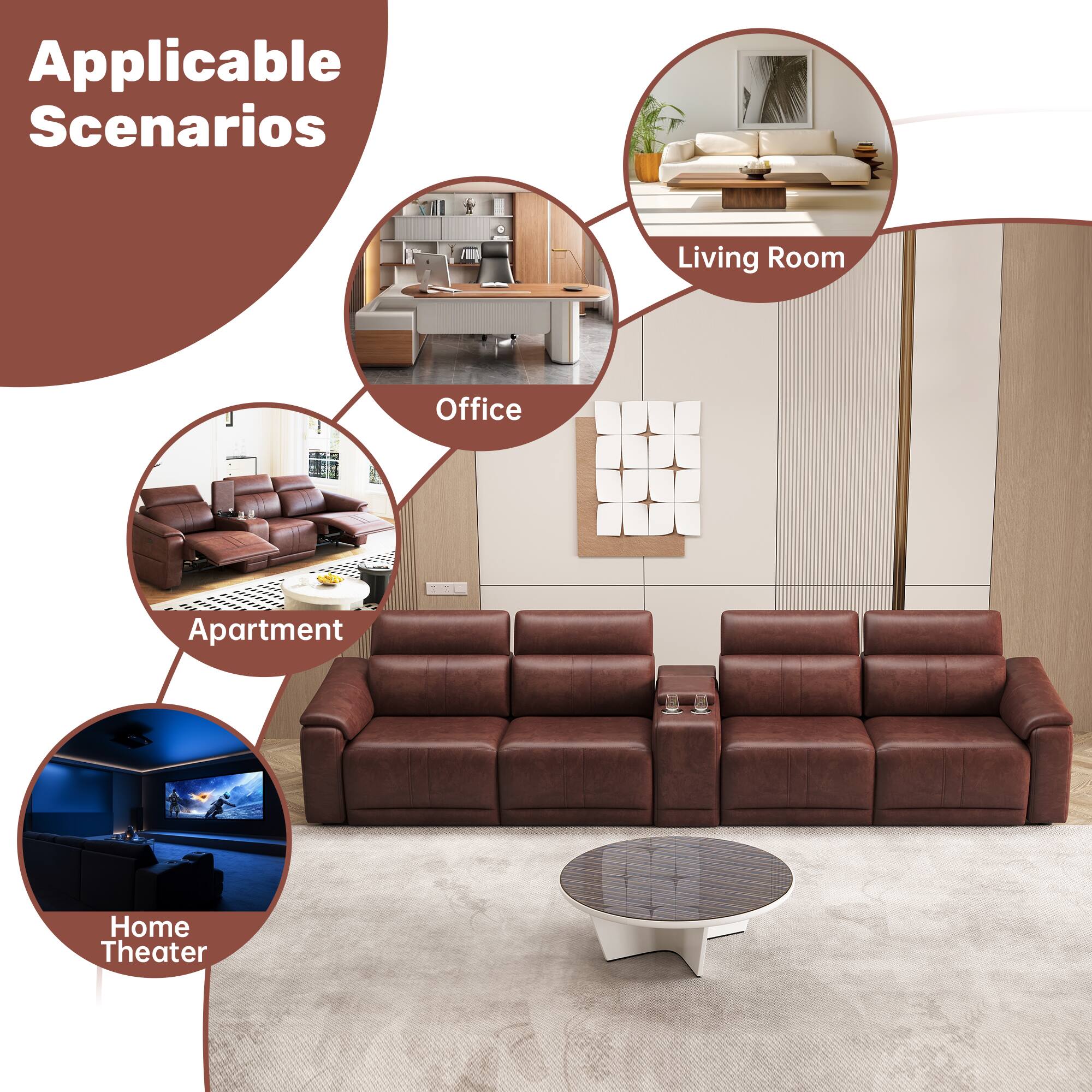 Applicable Scenarios
- Living Room
- Office
- Apartment
- Home Theater