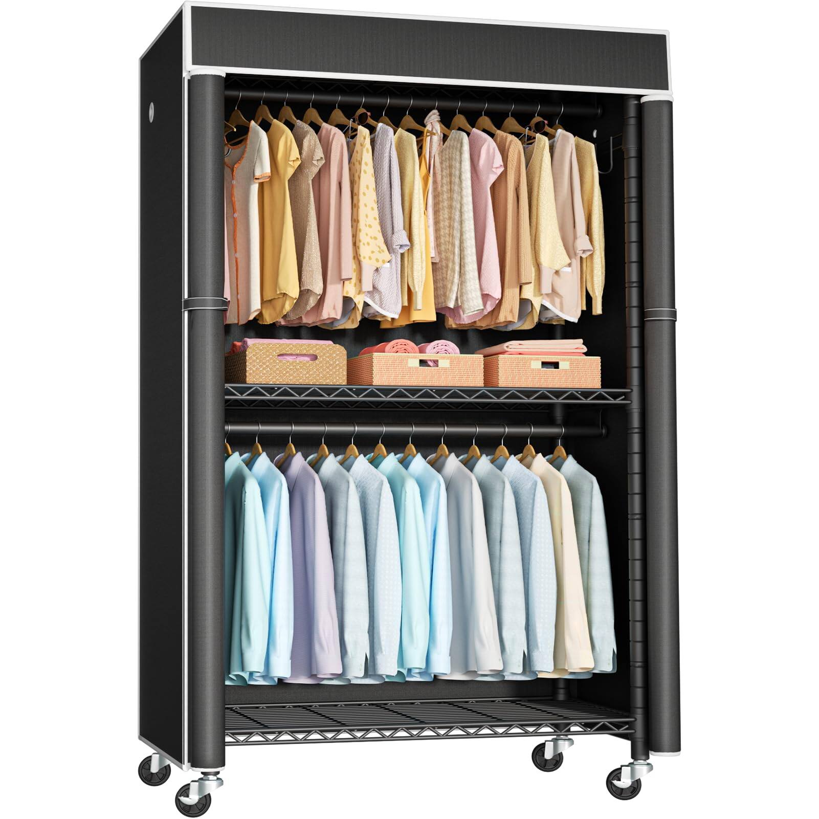 Black Rack With Black Cover