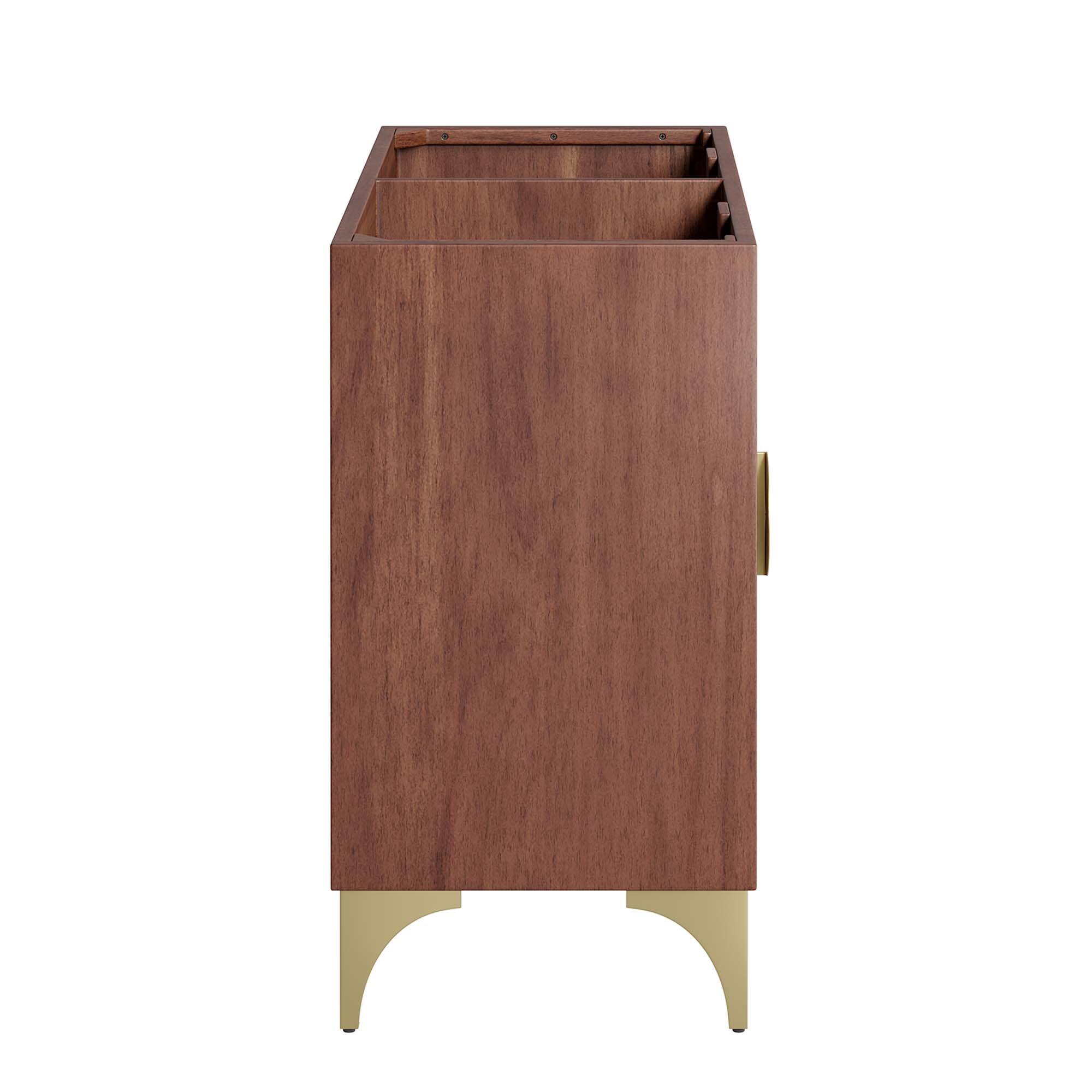 Alt View 1. Modway - Daylight Bathroom Cabinet Basin Not Included by Modway - Walnut.