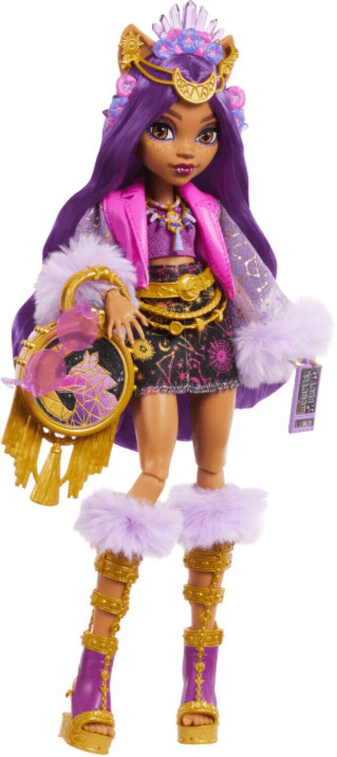 Front. Mattel - Mattel - Monster High Monster Fest Clawdeen Wolf Fashion Doll with Festival Outfit   - Collectibles - Multicolor.