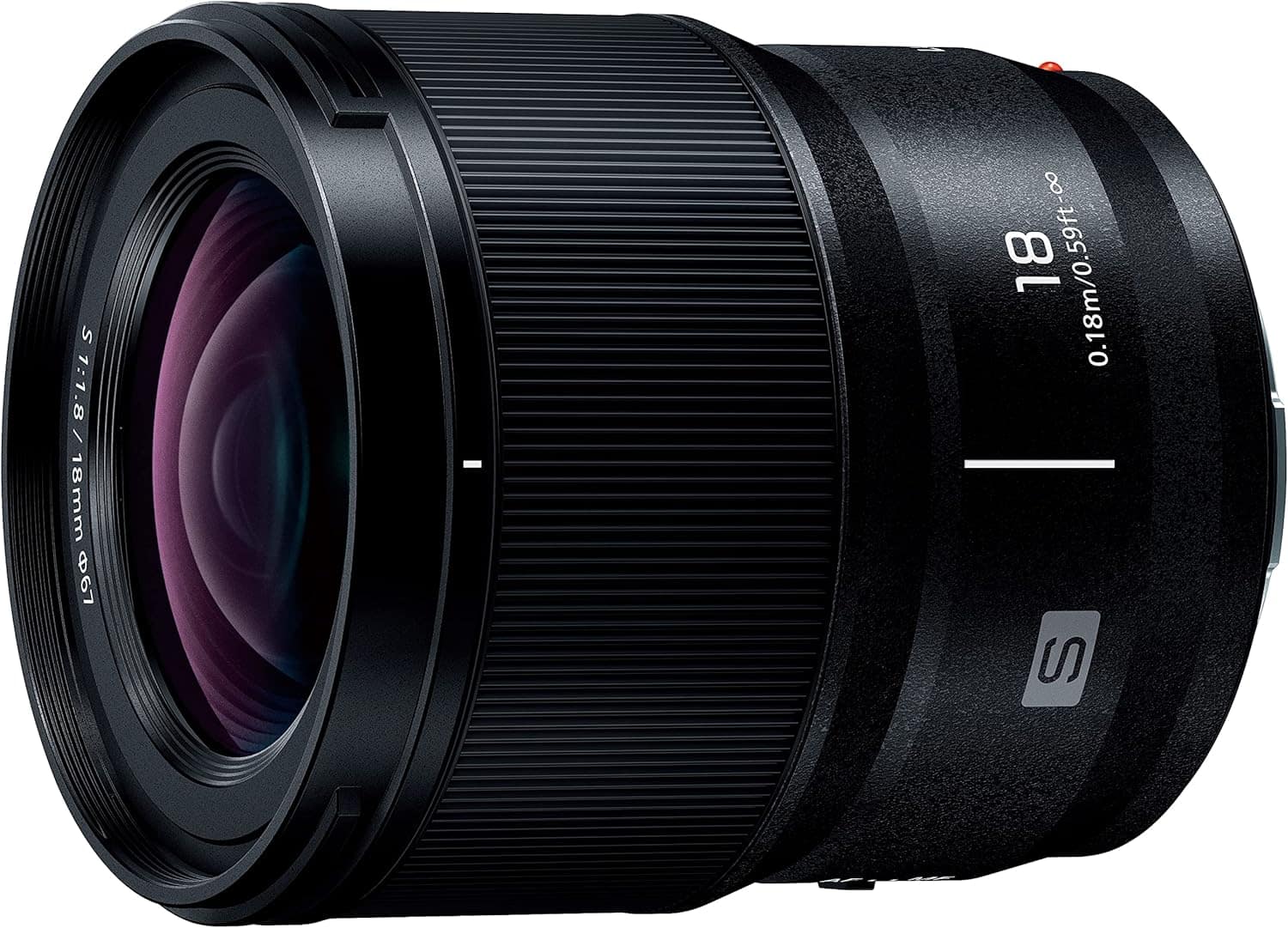 Panasonic - LUMIX S Series Camera Lens, 18mm F1.8 L-Mount Interchangeable Lens S-S18 (International Model) - Black