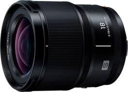 Panasonic - LUMIX S Series Camera Lens, 18mm F1.8 L-Mount Interchangeable Lens S-S18 (International Model) - Black