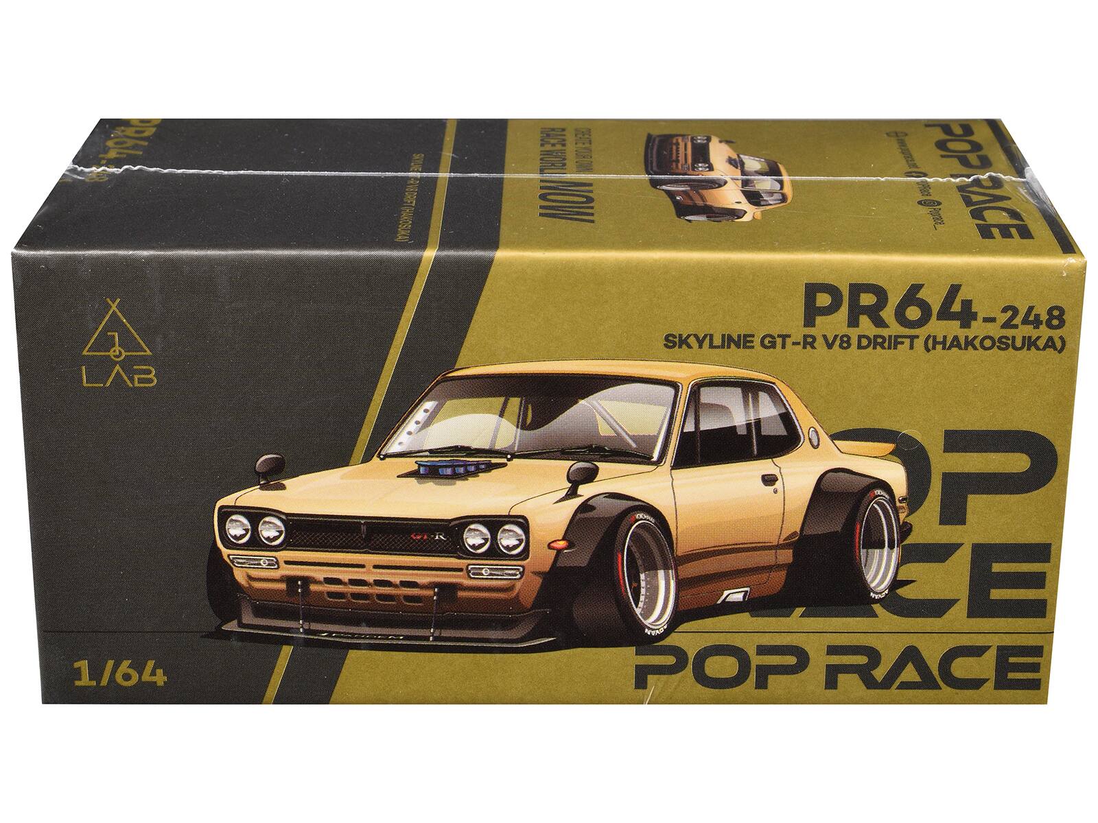 R643 LAB B 1/64 SNYUE AVEDRIFT FAROSAKA) RACE 9 I POP HORL CURON O NOW G a RACE PR64-248 248 SKYLINE GT-R V8 DRIFT (HAKOSUKA) P CE POP RACE