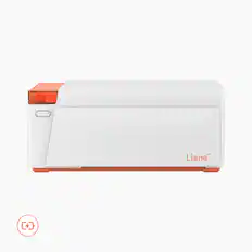 Front. Liene - Liene Amber M210 4x6 Inch Photo Printer with 10 sheets 4x6 paper & 10 sheets 3x3 paper & 1 ink cartridges, w/ Battery - White.