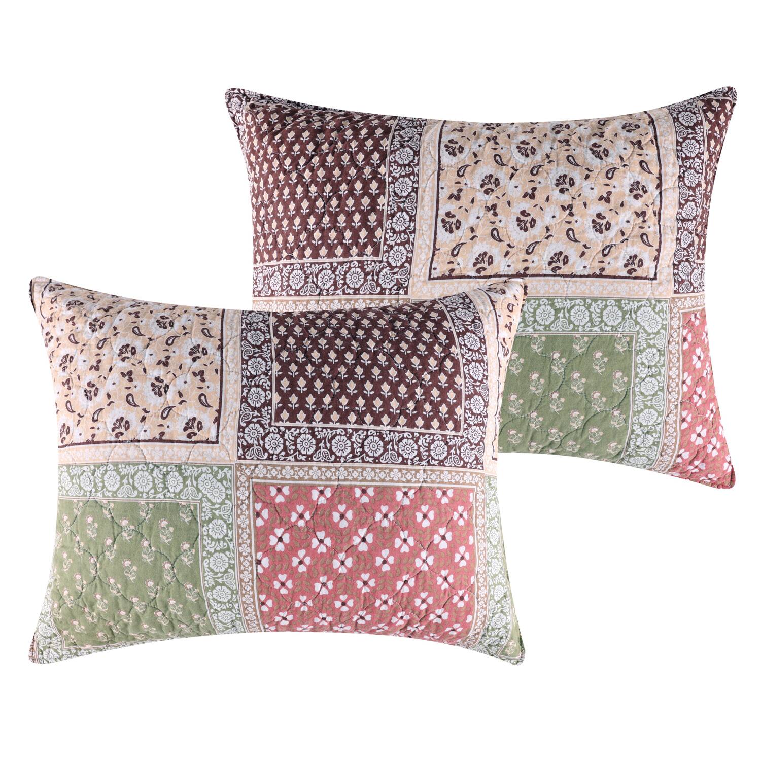 Alt View 1. Greenland Home Fashions - Greenland Home Fashions Priya 100% Cotton Pillow Sham King 20x36 Multi - Multi.