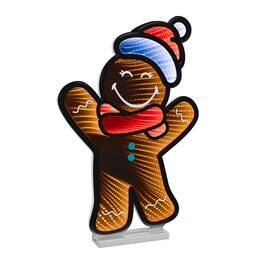 BreeBe - SmileyWorld(R) Holiday Gingerbread Man Ekkolight 24"H - Brown, Red, White
