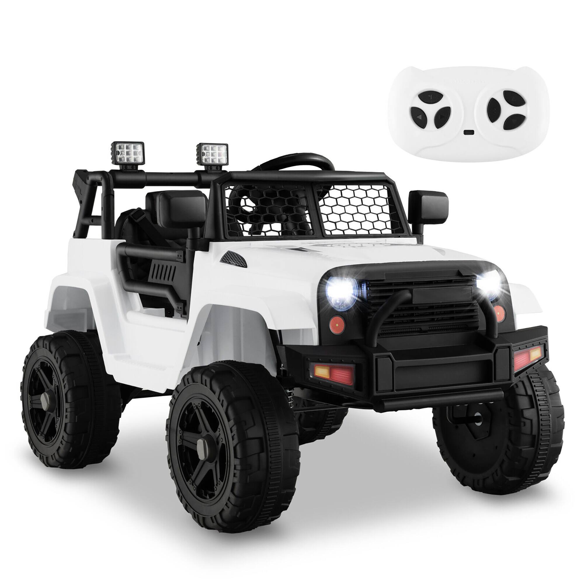 Alt View 9. Gymax - Gymax 12V Kids Ride On Truck Car Electric Vehicle Remote w/ Music & Light White - White.