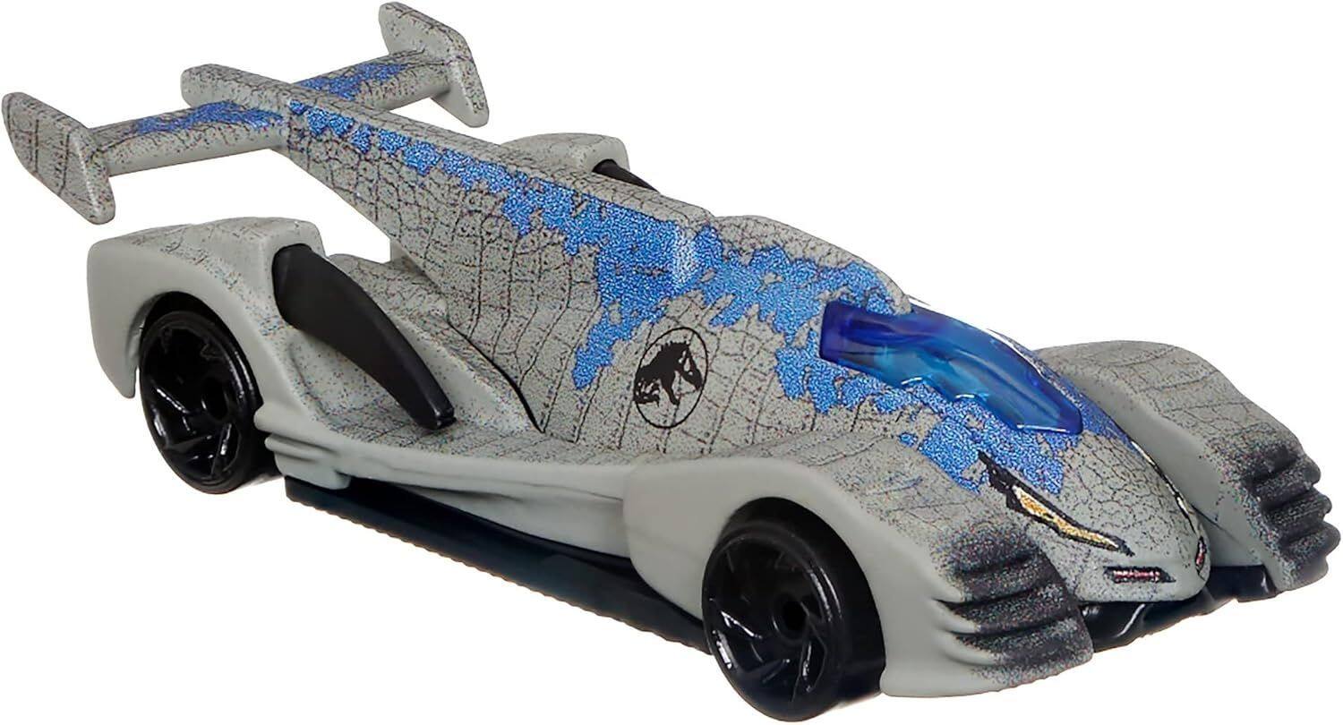 Alt View 2. Hot Wheels - Hot Wheels Character Cars Velociraptor Blue, Toy Vehicle for Ages 3 and Up.