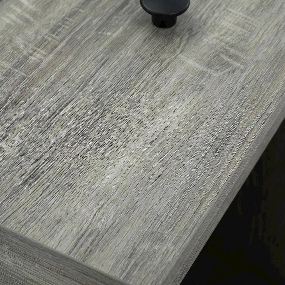 Alt View 1. FurniFact - Nightstand with Grey Finish and Wood Construction for Bedroom Storage - French Oak Grey.