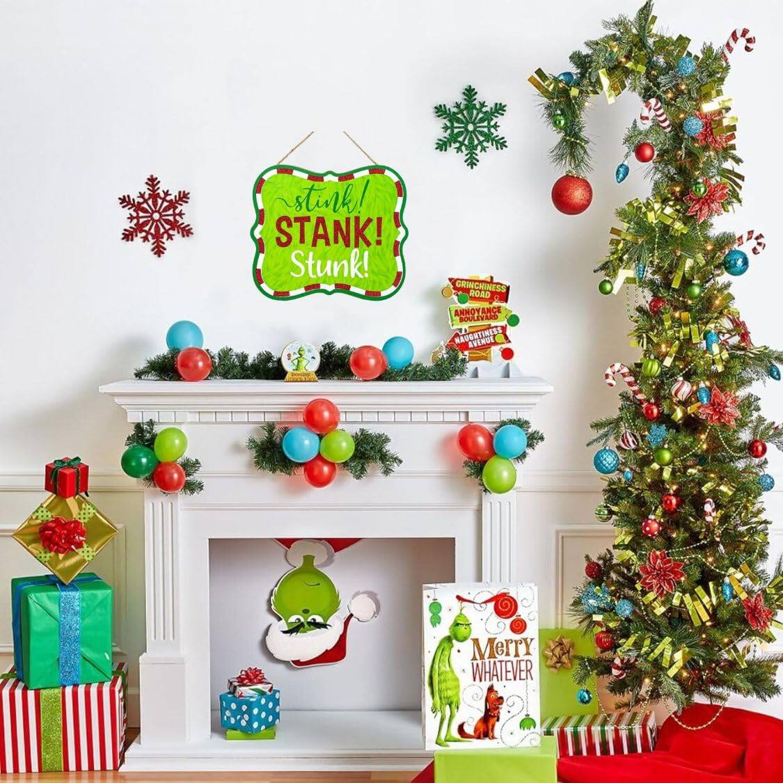 stink! STANK! Stunk!  
GRINCHINESS ROAD  
ANNOYANCE BOULEVARD  
NAUGHTINESS AVENUE  
Merry WHATEVER