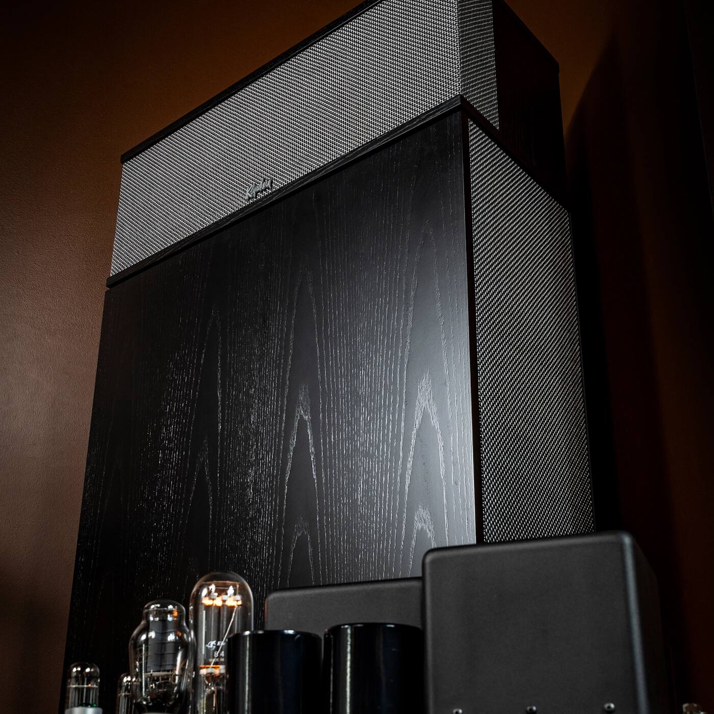 Alt View 5. Klipsch - Klipsch Klipschorn AK6 Three Way Floor Standing Black Loudspeaker (Pair).