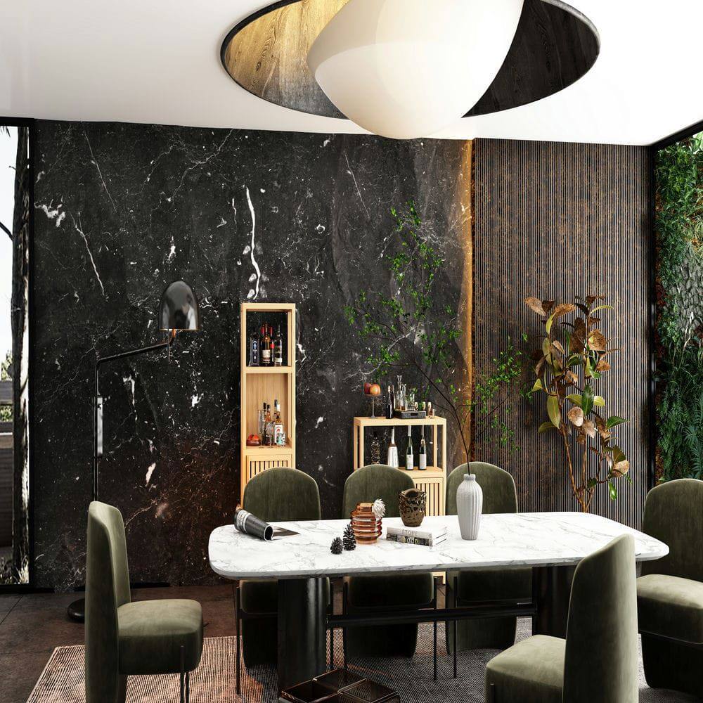 Alt View 6. Kadyn - A 52-foot-tall Brown linen tower bamboo storage cabinet, Suitable for main living spaces - Brown.