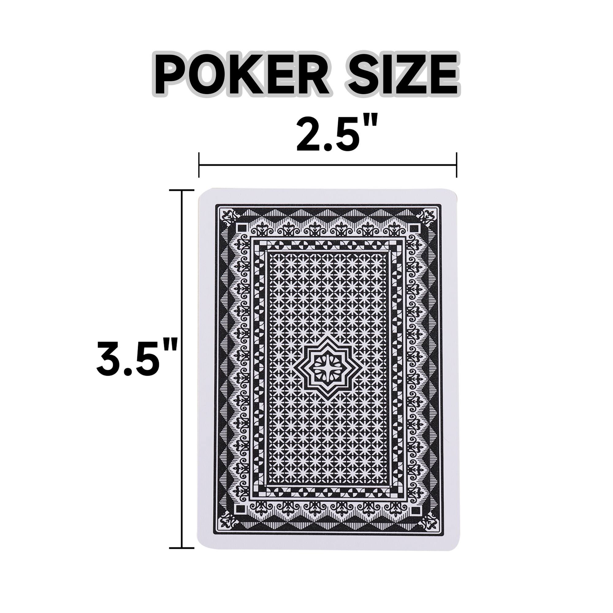 POKER SIZE  
2.5" x 3.5"