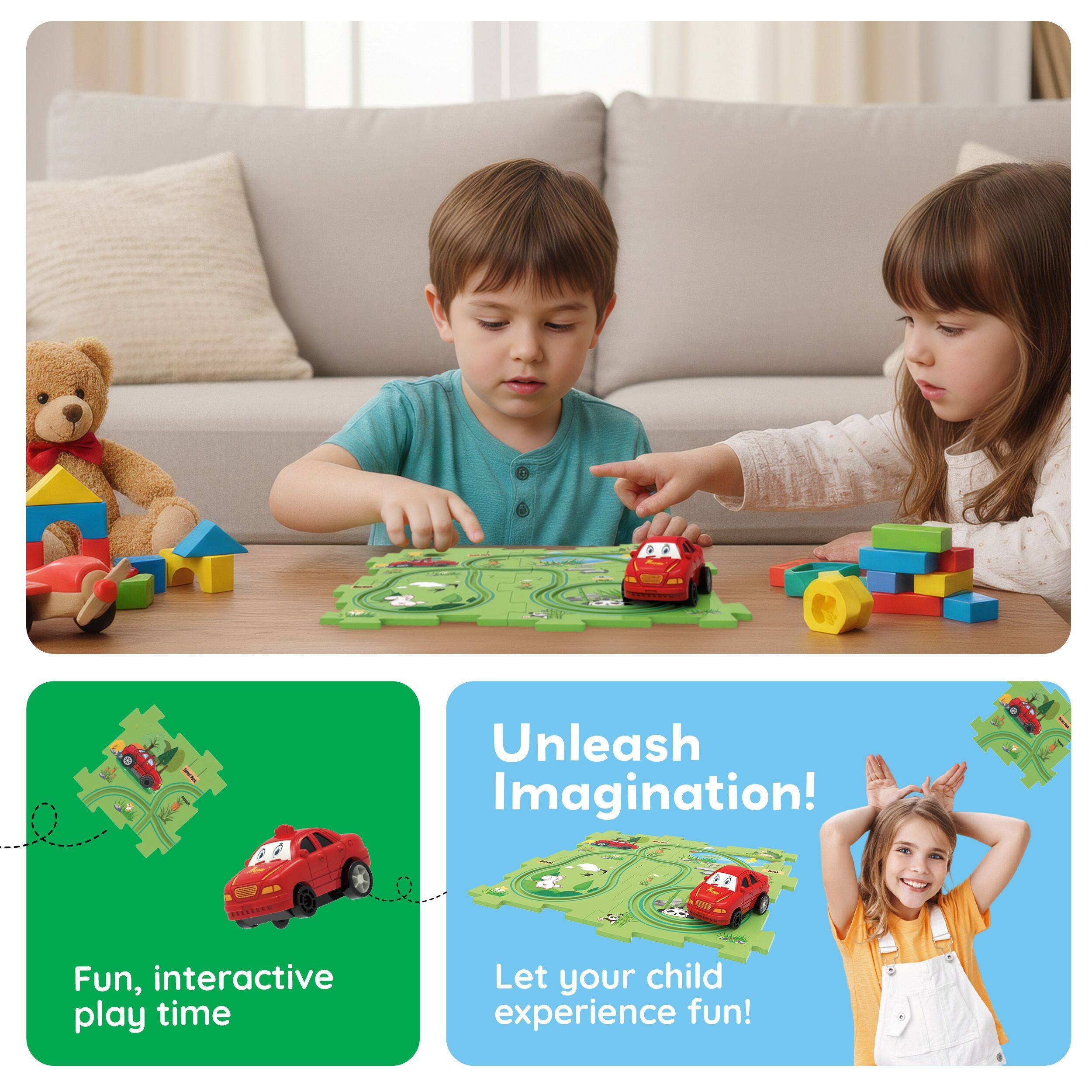 Unleash Imagination!  
Fun, interactive play time  
Let your child experience fun!