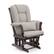 Alt View 14. Storkcraft - Tuscany Glider and Ottoman - Espresso/Taupe Swirl.