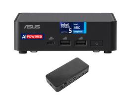 ASUS - NUC 14 Pro Slim Mini Desktop (Intel Ultra 5-125H , 16GB DDR5, 512GB PCIe SSD, Intel Arc, Win 11 Pro) - Black