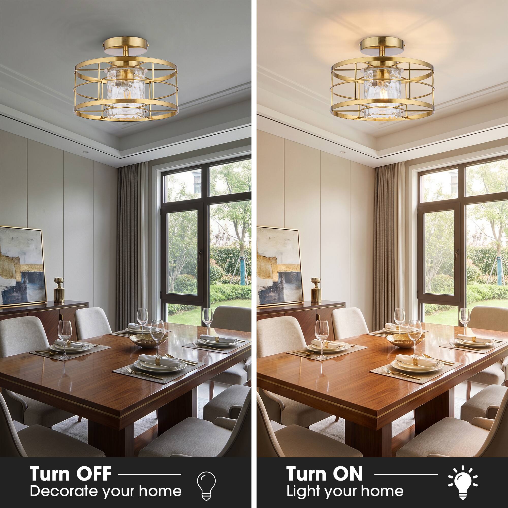 Turn OFF  
Decorate your home

Turn ON  
Light your home