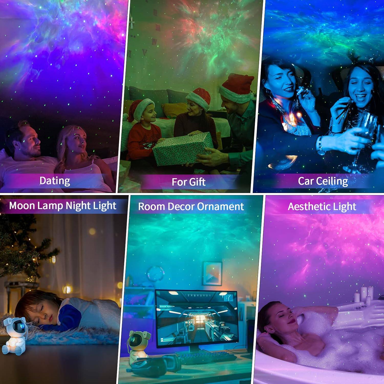 Dating For Gift Car Ceiling Moon Lamp Night Light Room Decor Ornament Aesthetic Light