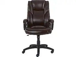 Staples - Kelburne Luxura Ergonomic Faux Leather Swivel Executive Chair, (58227-CC) - Brown