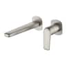 Front. Boyel Living - Brushed Nickel Wall Mounted Bathroom Faucet Solid Brass - Brushed Nickel.