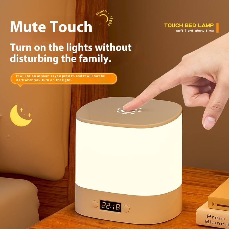 Mute Touch  
Turn on the lights without disturbing the family.  

It will be on as soon as you press it, and it will not be dark when you turn on the light.  

TOUCH BED LAMP  
soft light show time