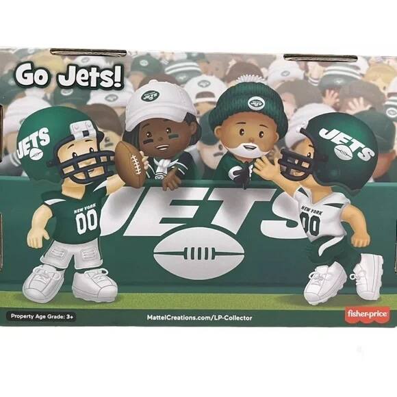 Go Jets! JETS JETS JETS! NEW YORK NEW YORK Property Age Grade: 3+ MattelCreations.com/LP-Collector fisher-price