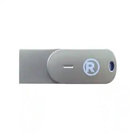 Front. RadioShack - 128GB Type-C Flash Drive 4401195 - Gray.
