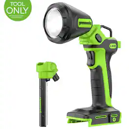 Greenworks - 24V 2-in-1 Work Light, (2) Interchangeable Light Heads, 650 Lumen LED - Tool Only, Battery and Charger Not Included
